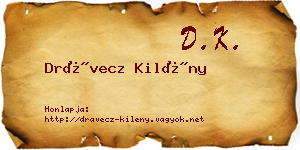 Drávecz Kilény névjegykártya